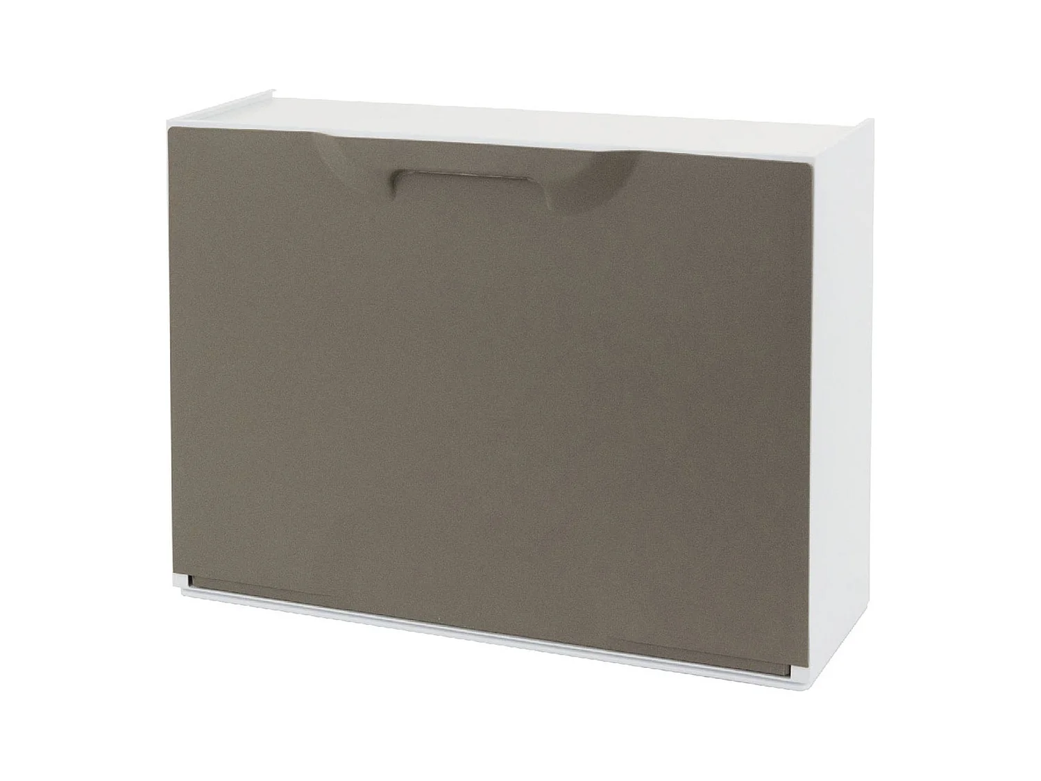 Damatucc Schoenenrek, Ruimtebesparend Schoenenrek, Entree Schoenenrek, 1-Sle Schoenenkast, 100% Made in Italy, 51x17h40 cm, Tortora