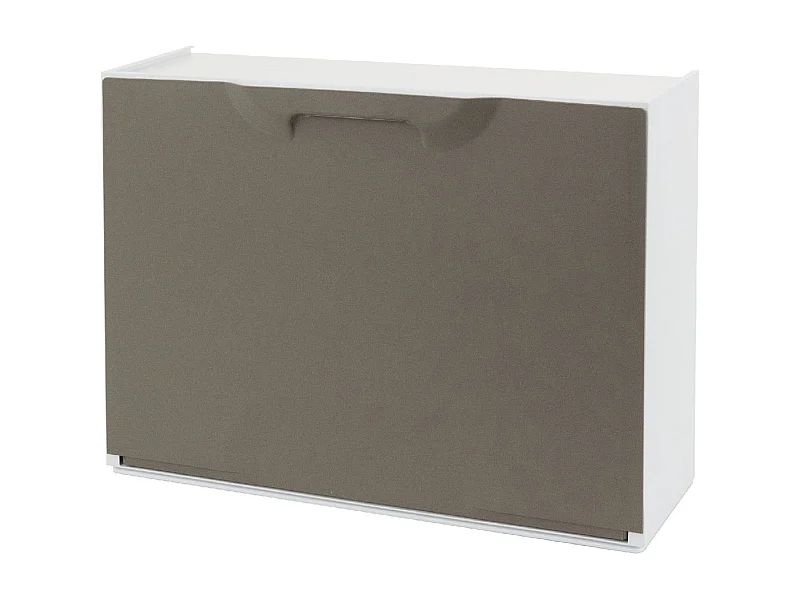 Damatucc Schoenenrek, Ruimtebesparend Schoenenrek, Entree Schoenenrek, 1-Sle Schoenenkast, 100% Made in Italy, 51x17h40 cm, Tortora