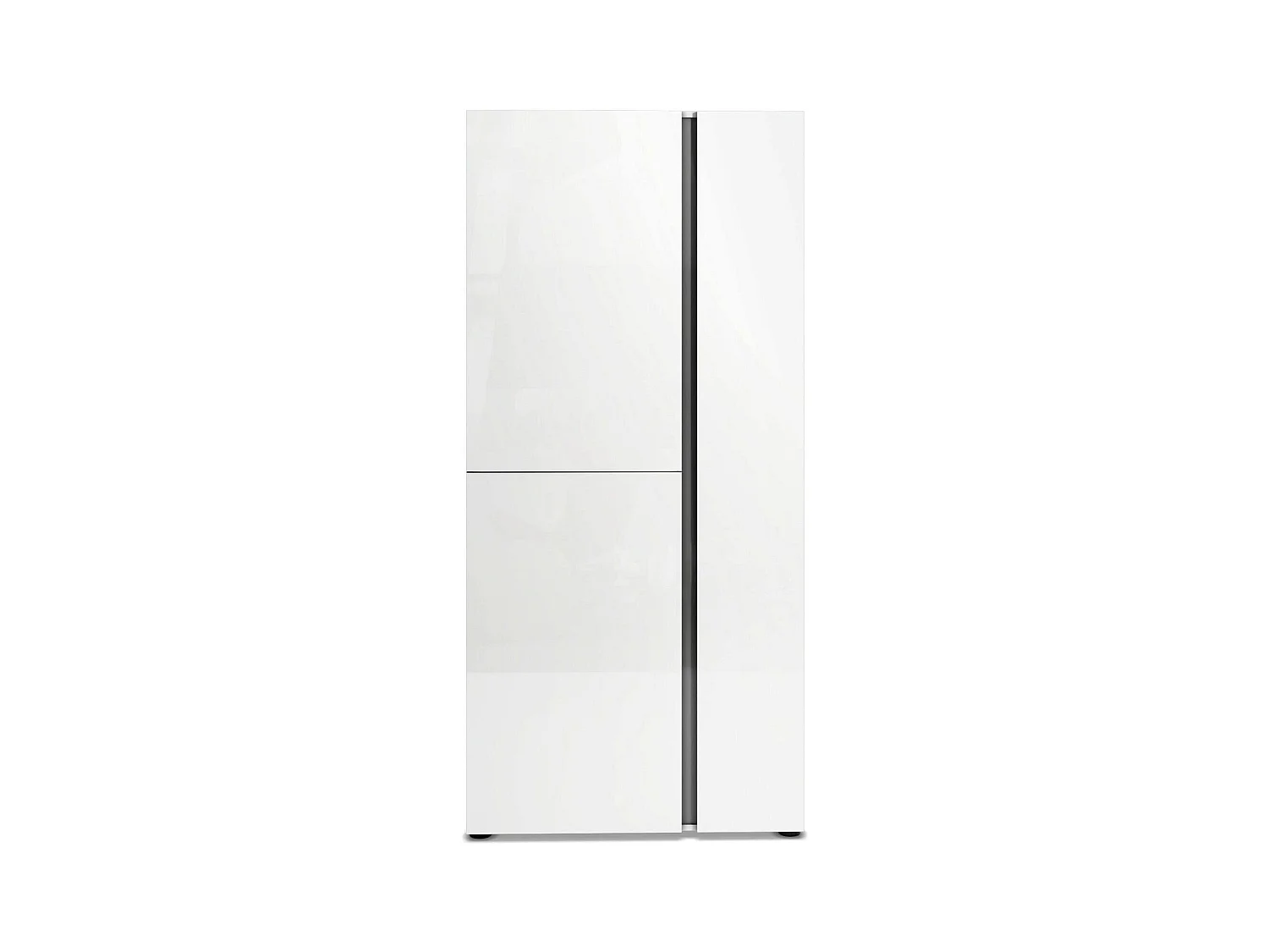 Dbarbierat Schoenenrek, Schoenenkast, Multifunctionele Entreekast, Schoeiselkast, Gemaakt in Italië, 91x33h196 cm, Glanzend Wit en Antraciet
