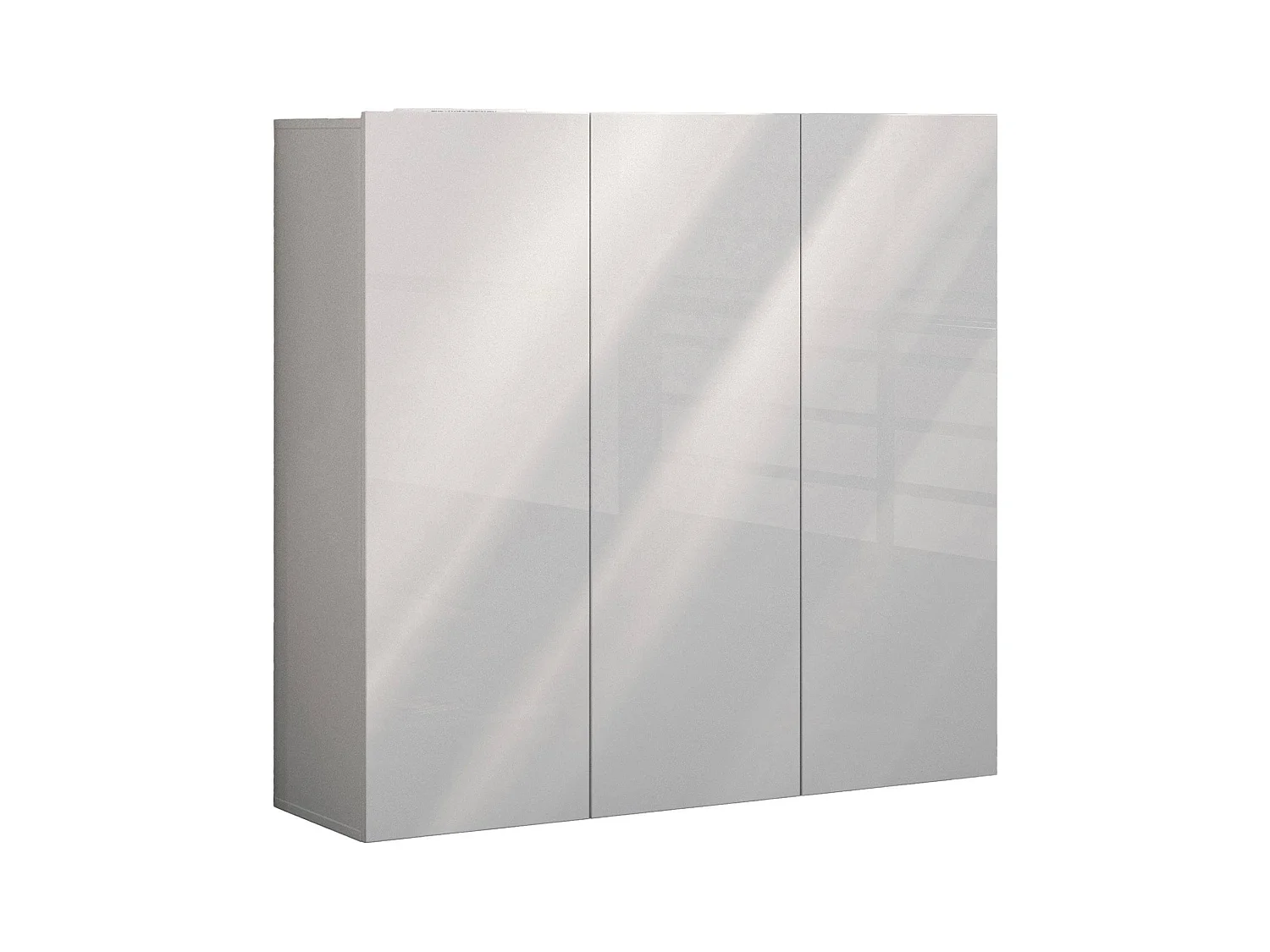 Ddickman schoenenrek, schoenenrek, multifunctionele inkomkast, schoenenret, Made in Italy, 120x34h115 cm, glanzend wit