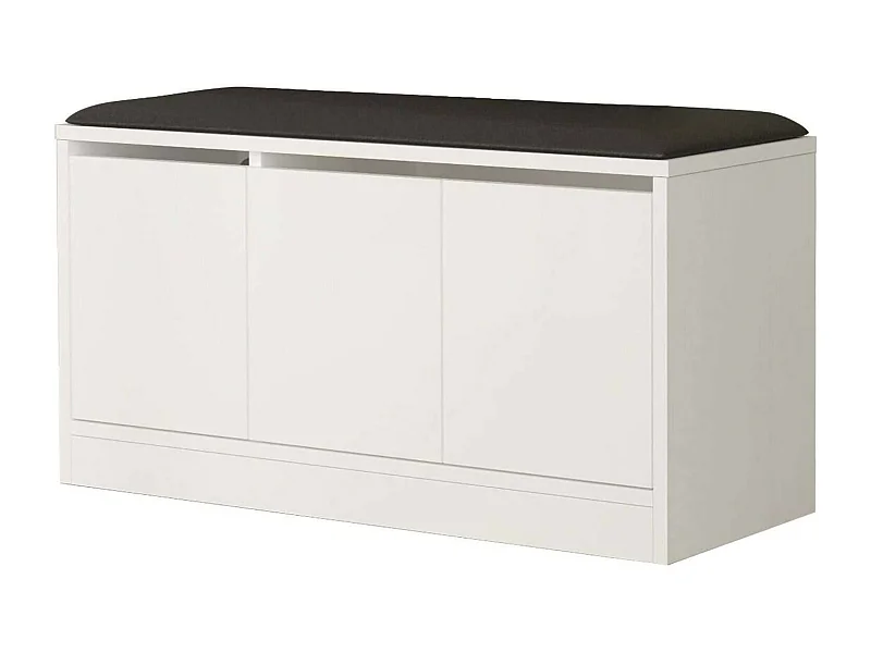 Sapateira Dpirrell, Sapateira, Armário de entrada multiuso, Armário de calçado, 90x36h46 cm, Branco