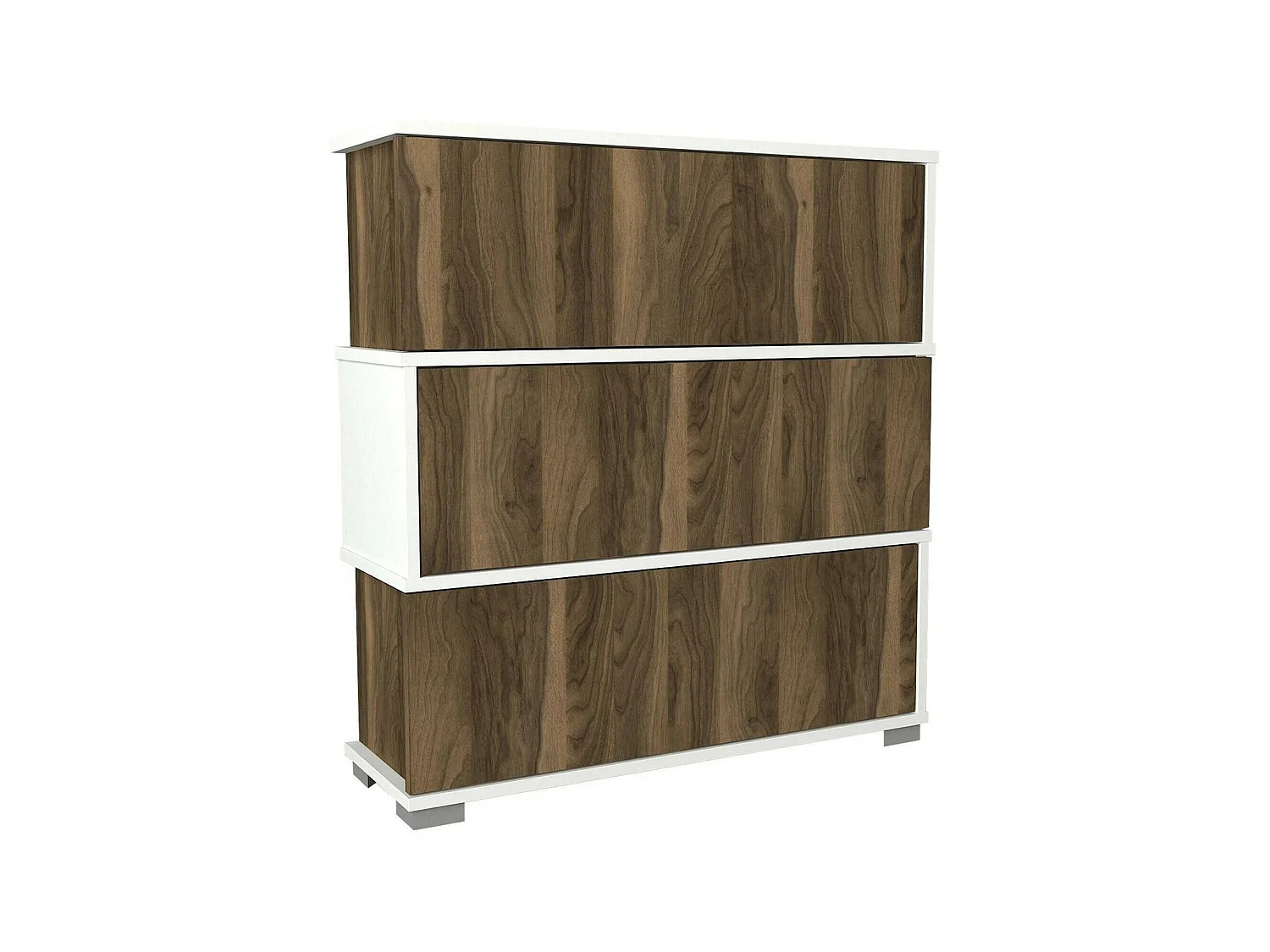Scarpiera Astrubale, 18 Paia, 30x90x93h cm Bianco, Mobile Portascarpe