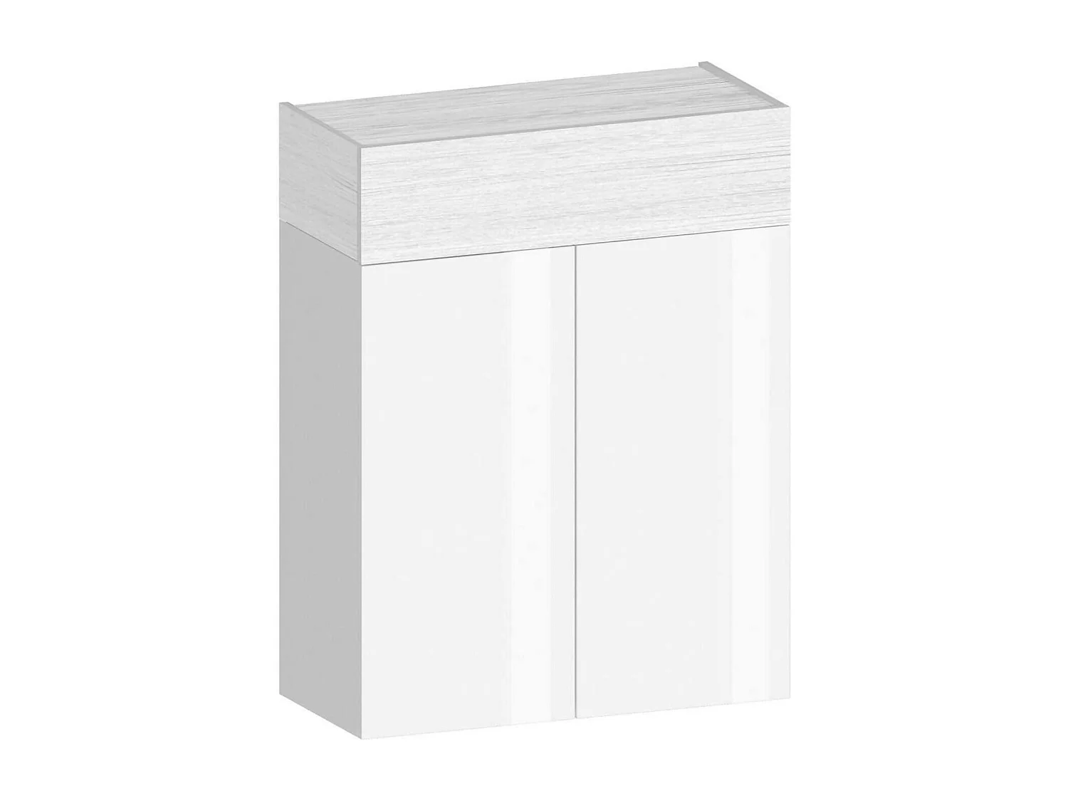 Étagère à chaussures Oliviero, meuble à chaussures peu encombrant à 3 portes, armoire d'entrée multifonctionnelle, 76x38h100 cm, effet mélèze blanc