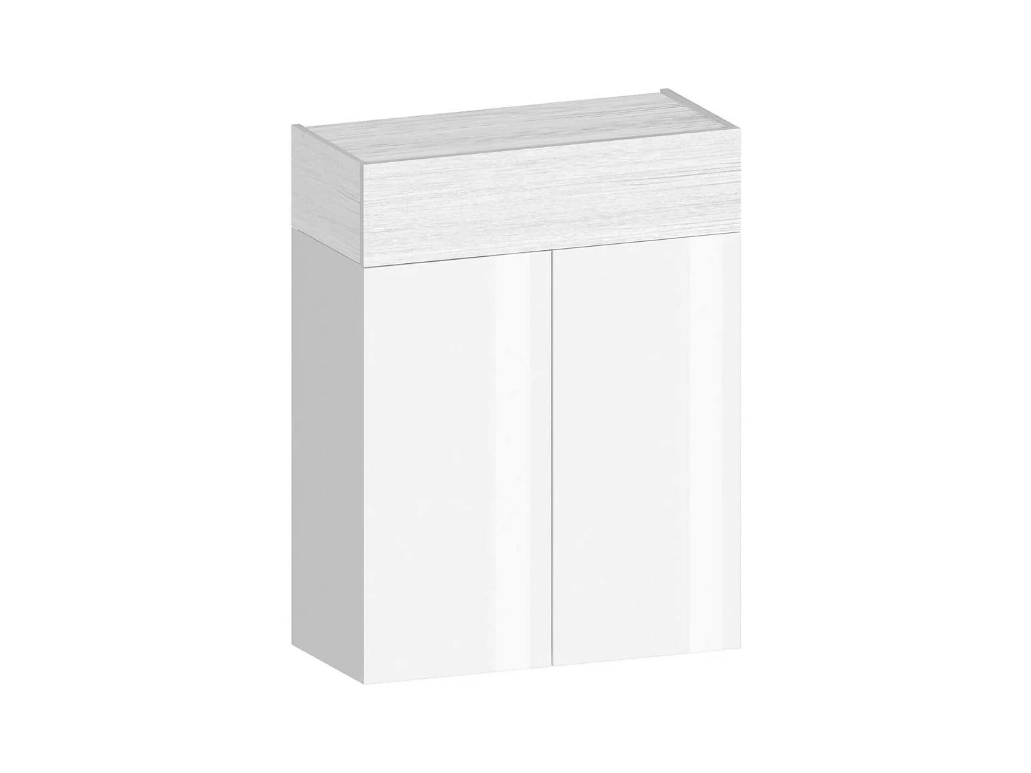Étagère à chaussures Oliviero, meuble à chaussures peu encombrant à 3 portes, armoire d'entrée multifonctionnelle, 76x38h100 cm, effet mélèze blanc