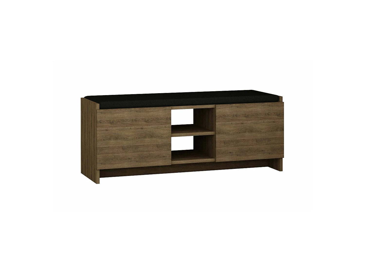 Scarpiera Axar, un Ripiano, 37x110x43h cm Marrone Rovere, Mobile Portascarpe