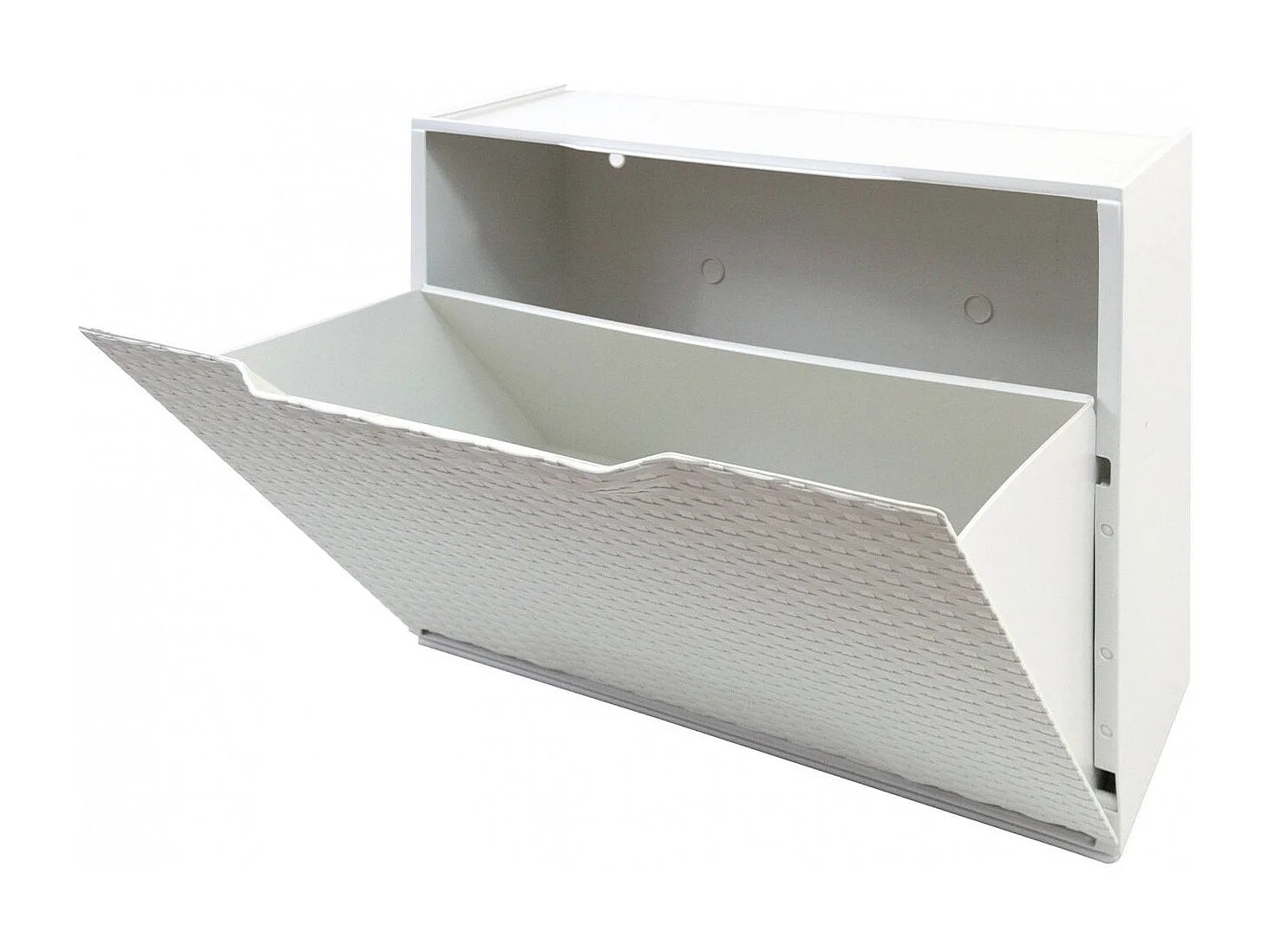 Darmitan schoenenrek, ruimtebesparende schoenenrek, inkomschoenenrek, schoenenrek met 1 deur, 100% Made in Italy, 51x17h40 cm, Wit