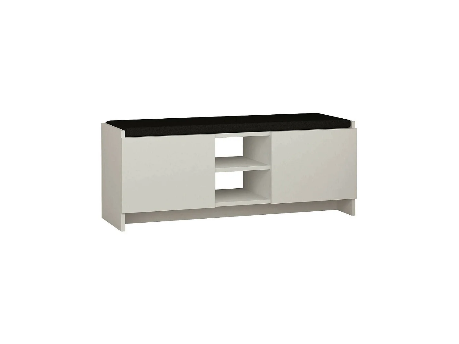 Scarpiera Axar, un Ripiano, 37x110x43h cm Bianco, Mobile Portascarpe