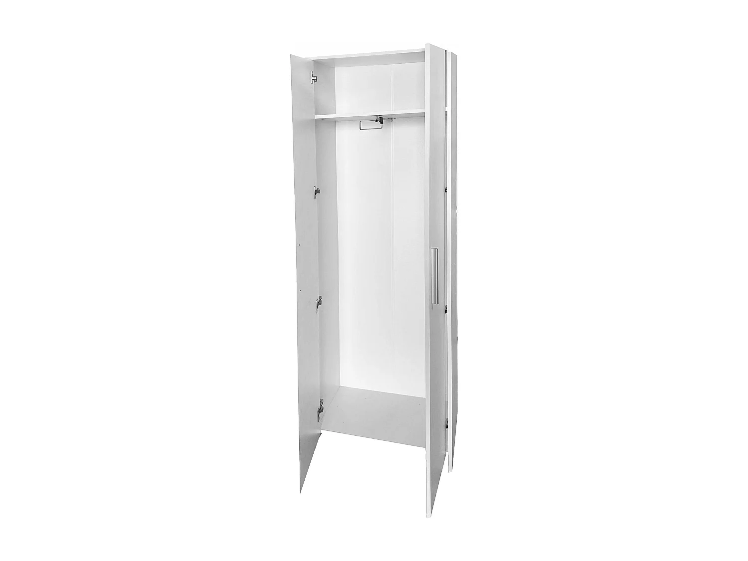 Schuhschrank Dabakumo, Schuhregal, Mehrzweck-Eingangsgarderobe, Möbel für Schuhe, 65x38h197 cm, WeiÃŸ