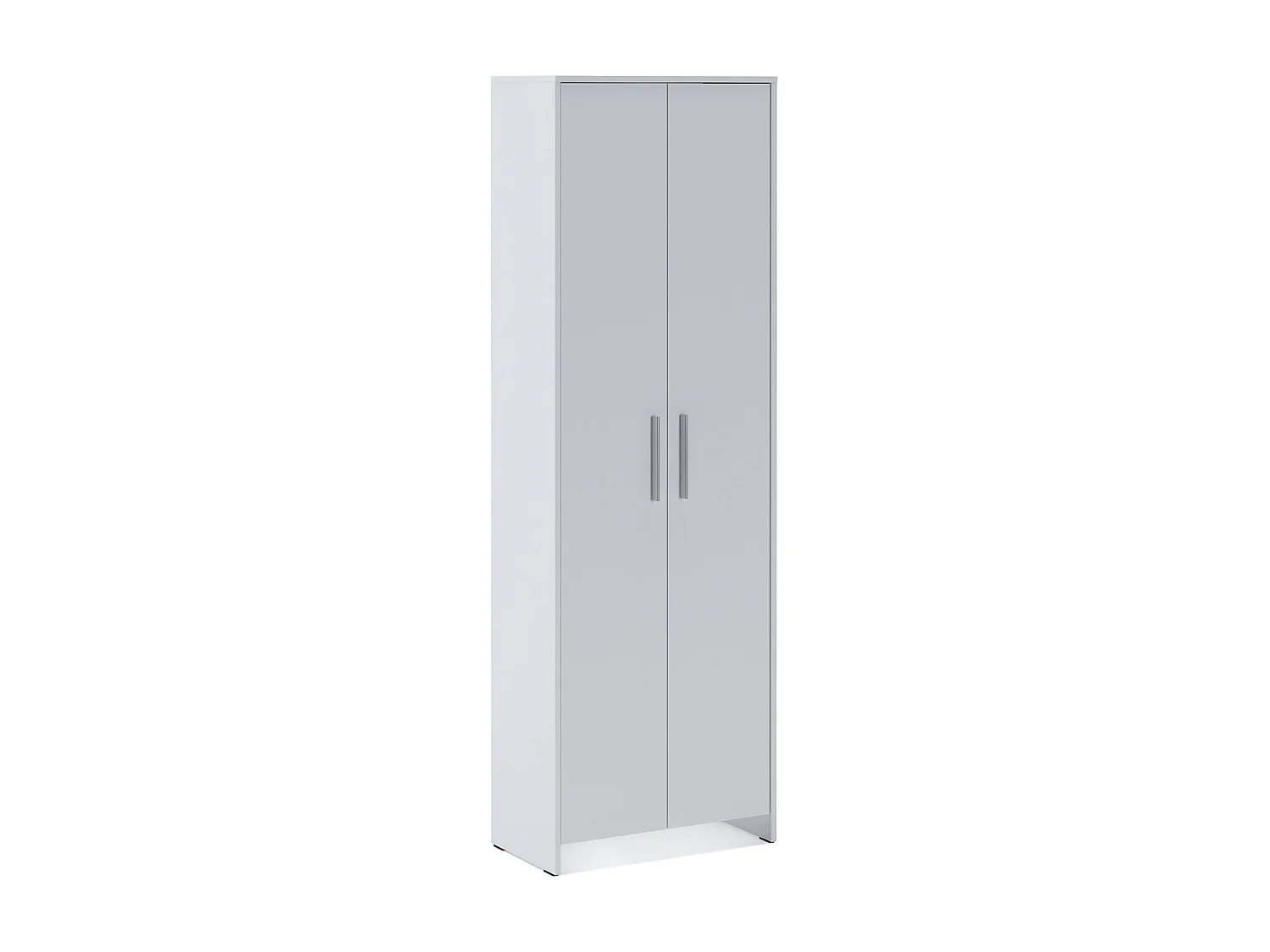 Meuble à chaussures Ionio, Meuble à chaussures, Armoire d'entrée polyvalente, Rangement pour chaussures, 65x38h197 cm, Blanc