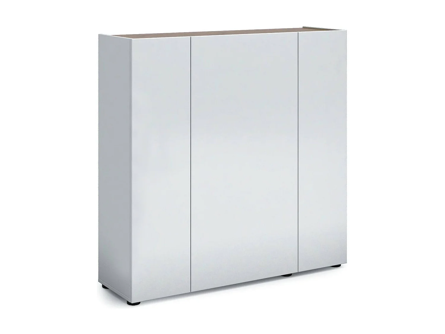 Scarpiera Arrone, 10 Ripiani Made in Italy, 35x116x115h cm Bianco Lucido, Mobile Portascarpe