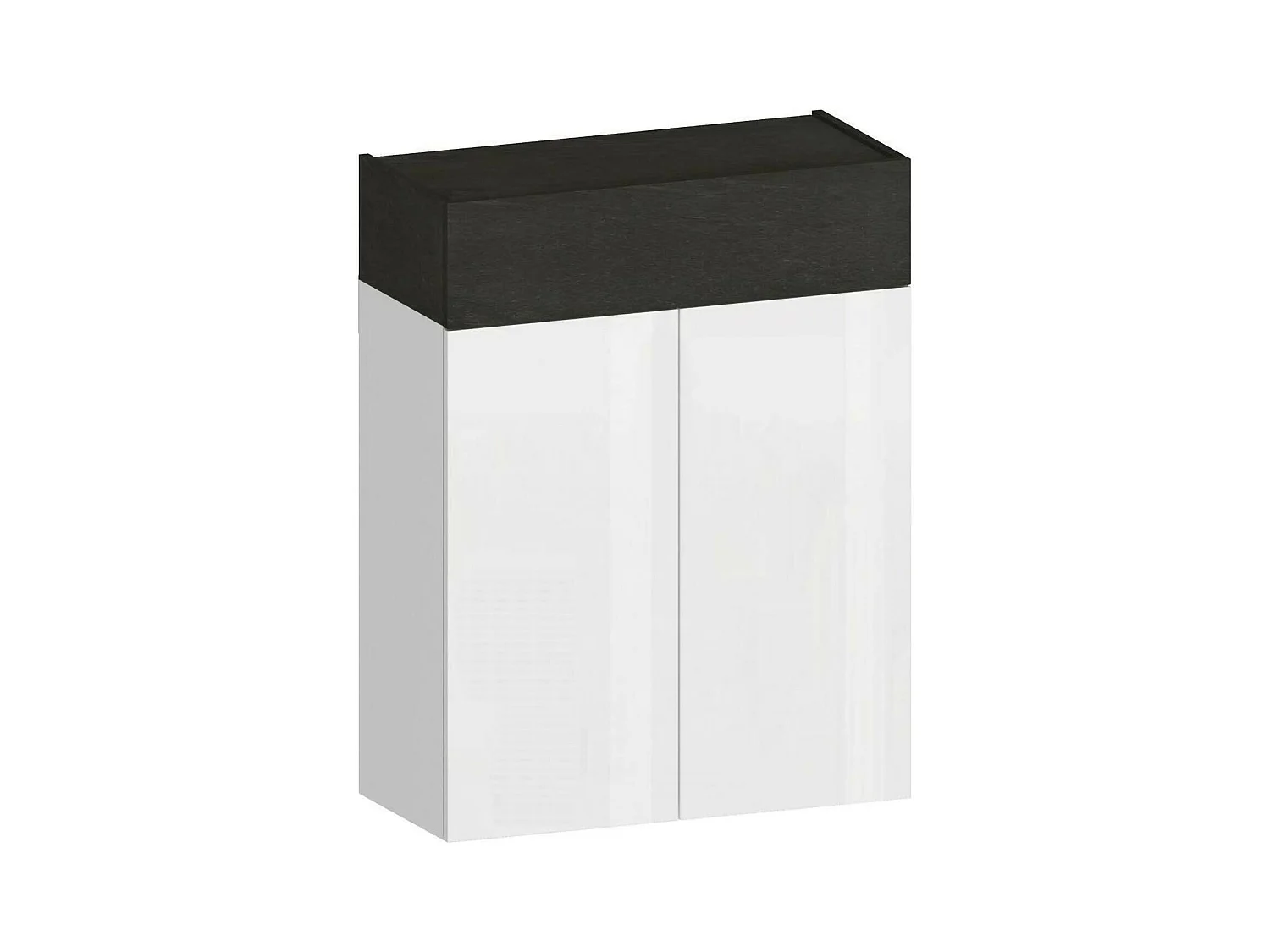 Étagère à chaussures Oliviero, étagère à chaussures peu encombrante à 3 portes, armoire d'entrée multifonctionnelle, 76x38h100 cm, Blanc et Ardoise