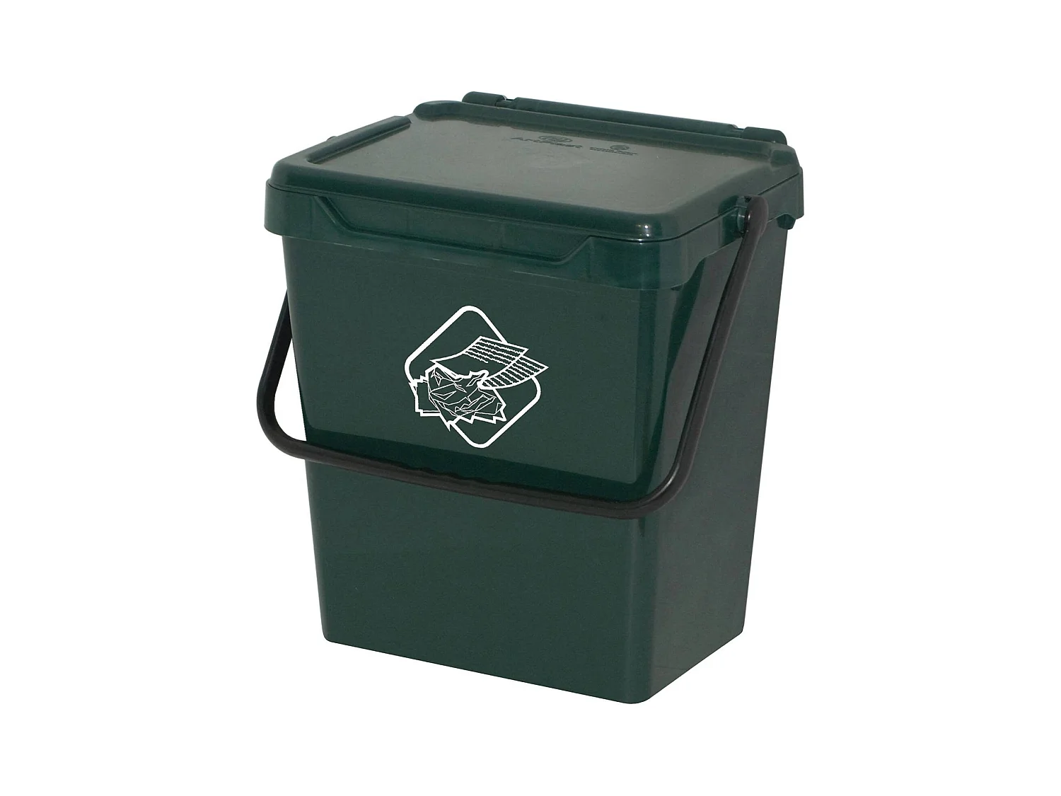 Poubelle Stavelot, poubelle, poubelle de recyclage, poubelle, 100% Made in Italy, 40x31h39 cm, Vert