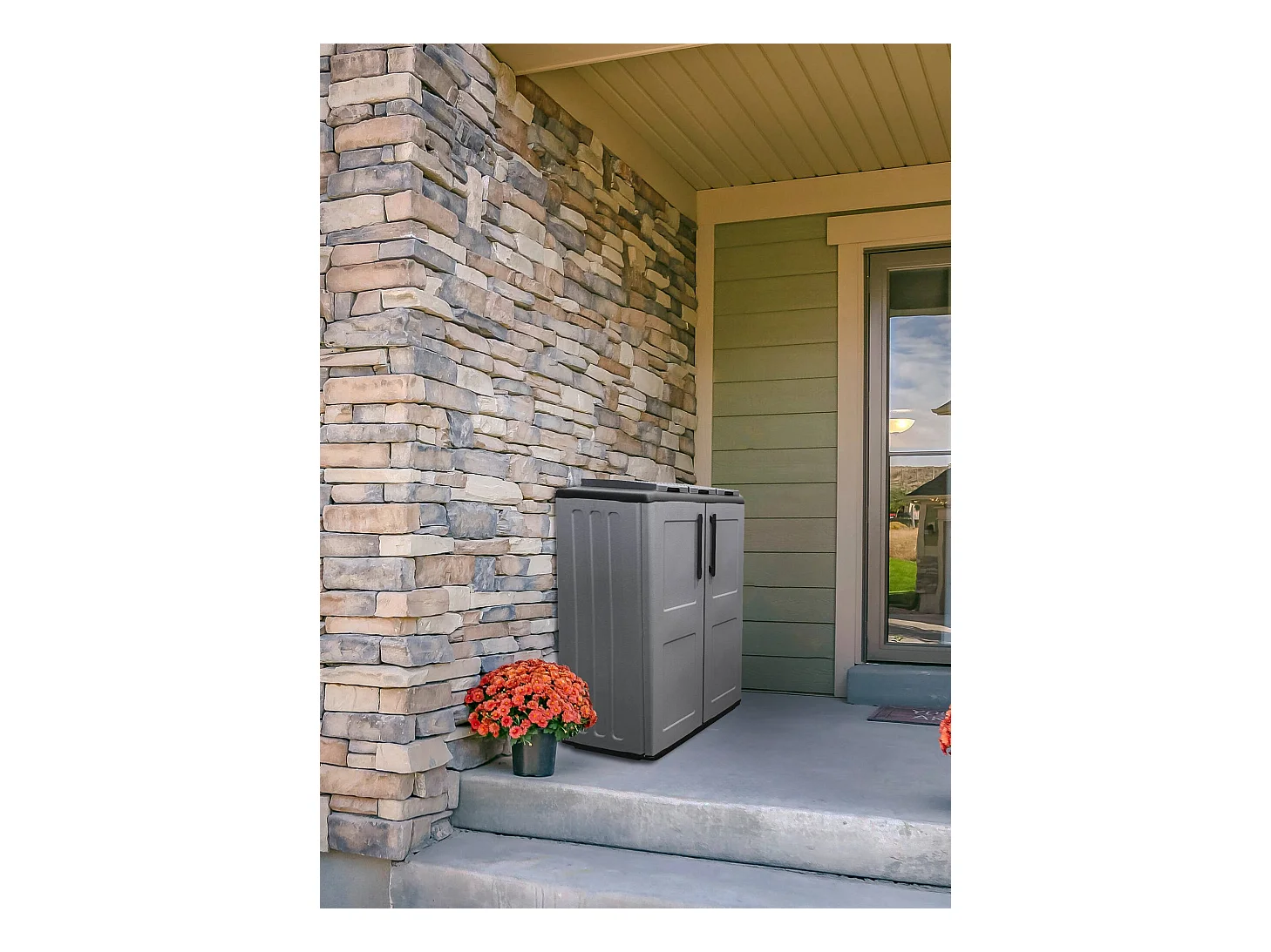 Dmora - Pattumiera Artan, Grigio e Nero, Finitura quadri