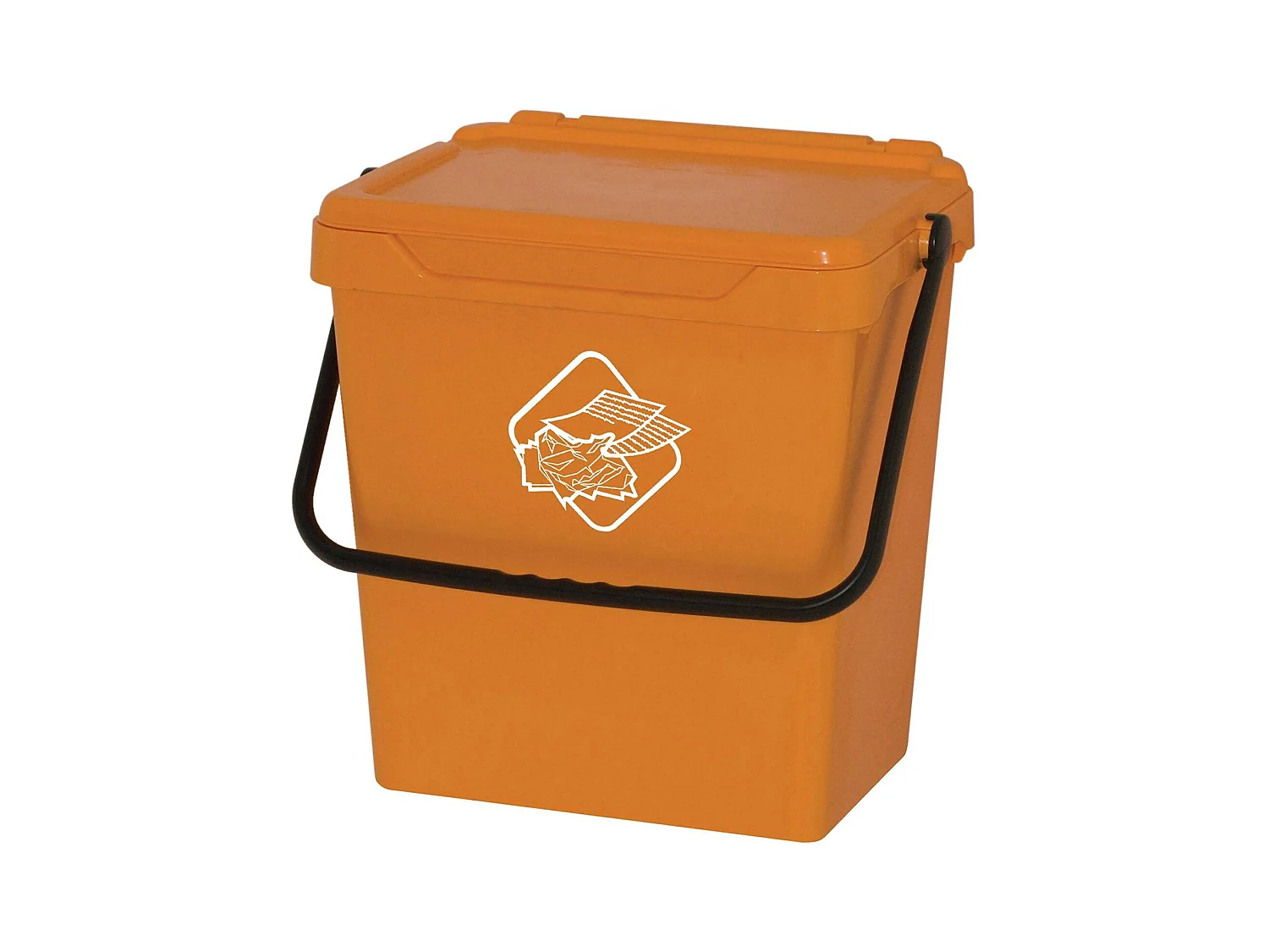 Poubelle Stavelot, poubelle, poubelle de recyclage, poubelle, 100% Made in Italy, 40x31h39 cm, Jaune