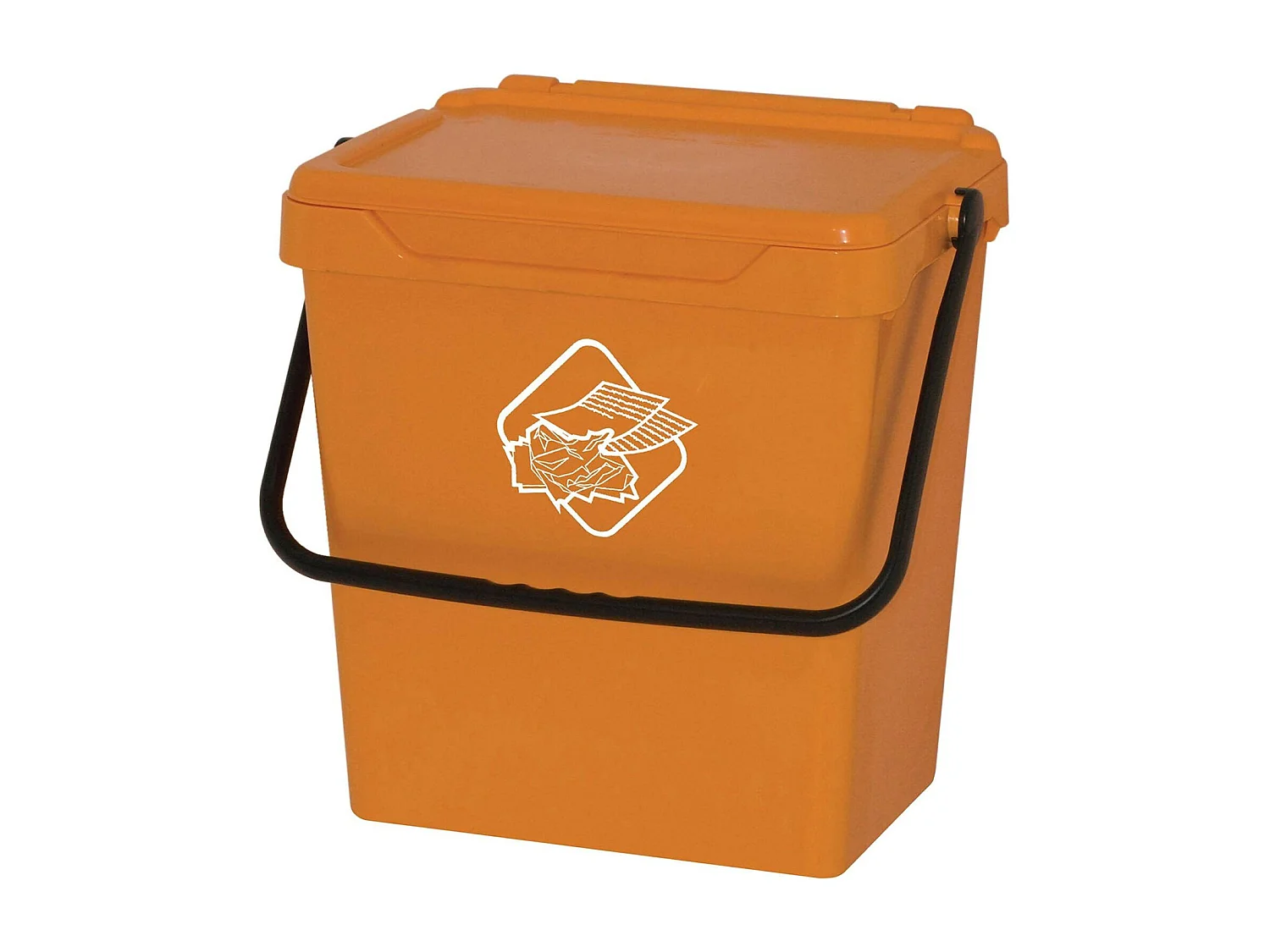 Poubelle Stavelot, poubelle, poubelle de recyclage, poubelle, 100% Made in Italy, 40x31h39 cm, Jaune