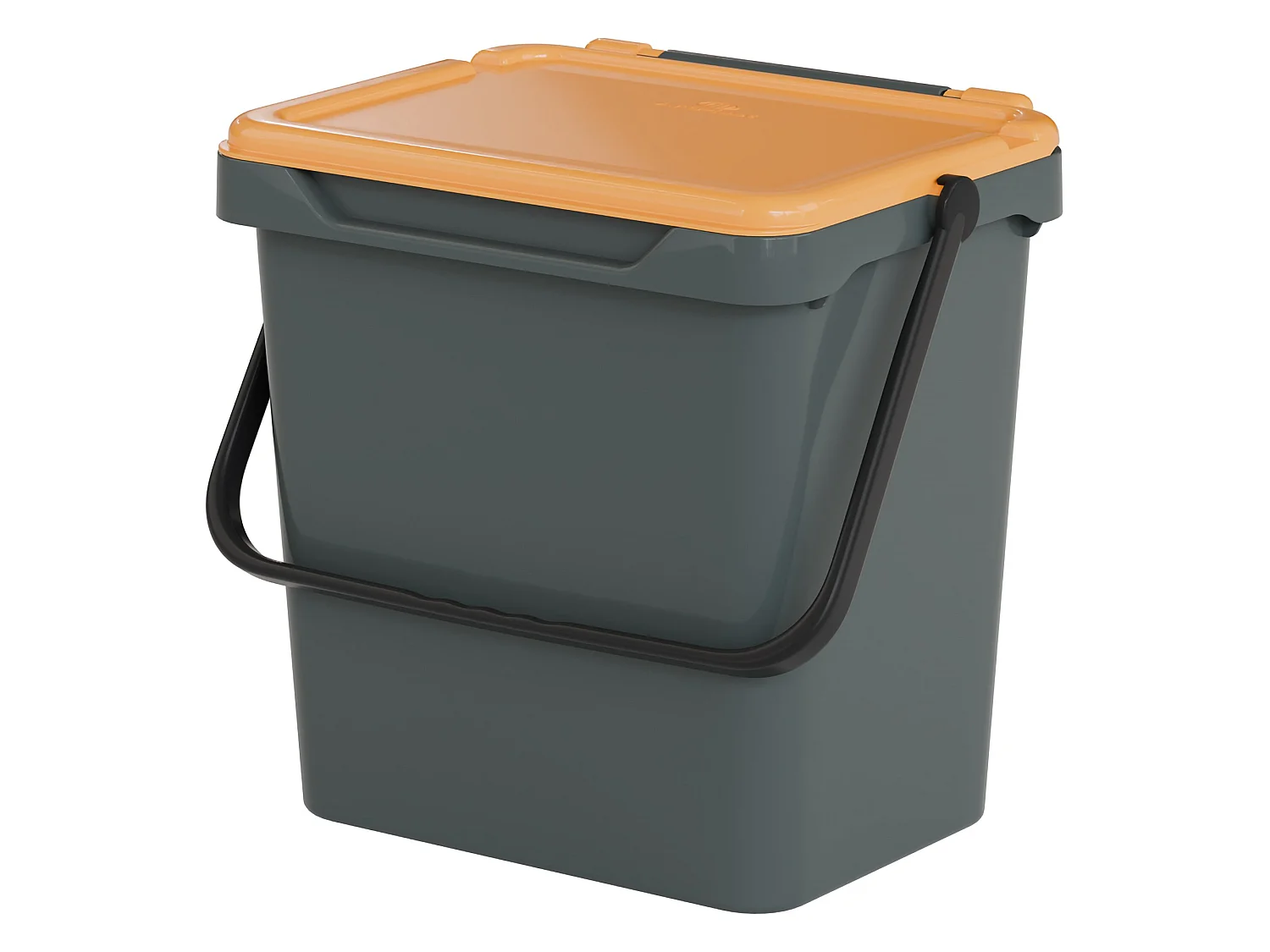 Lixeira Foscas, Capacidade 35 lt Fabricado em Itália, 40x31x39h cm Amarela, Contentor para resíduos, um cesto