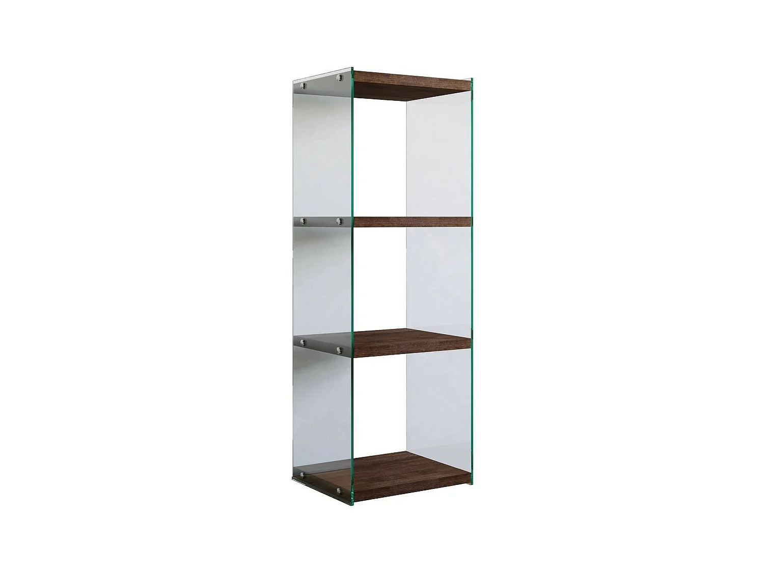 Dpersic Boekenkast, Kantoorplank, Boekenkast, Bibliotheek, 40x35h120 cm, Walnoot