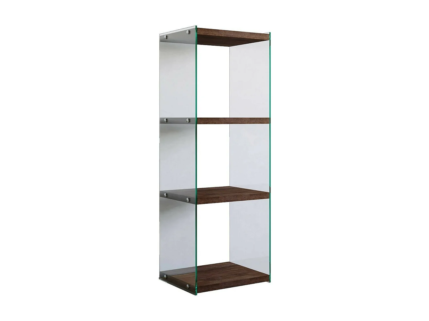 Bibliothèque Protea, Etagère de bureau, Porte-livre mobile, Librairie, 40x35h120 cm, Noyer