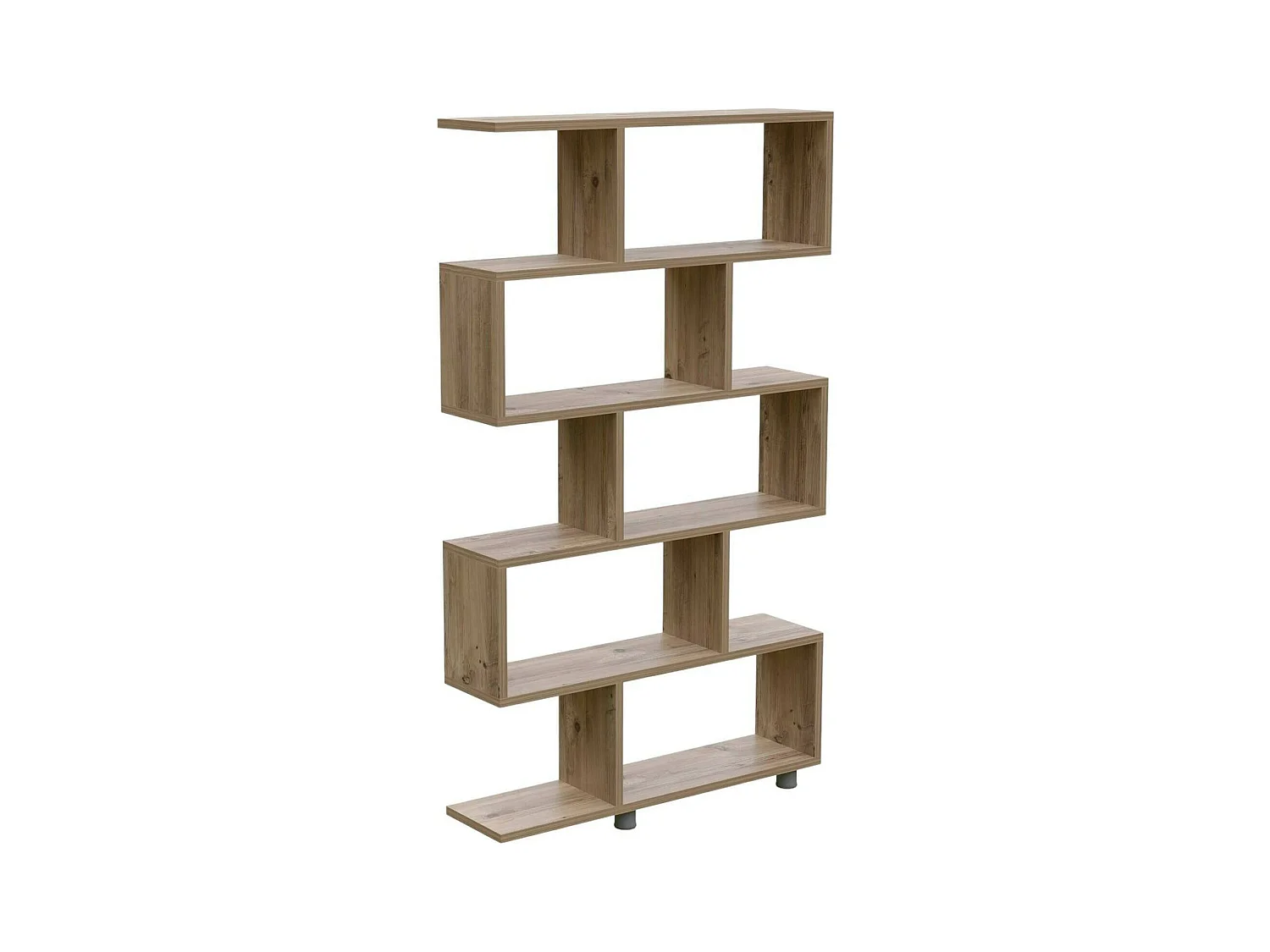 Dmarasch boekenkast, kantoorplank, boekenkast, bibliotheek, 90x20h156 cm, eik