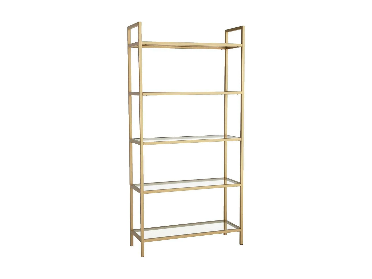 Dmora - Libreria Stratonice, 80x30h165 cm, Oro