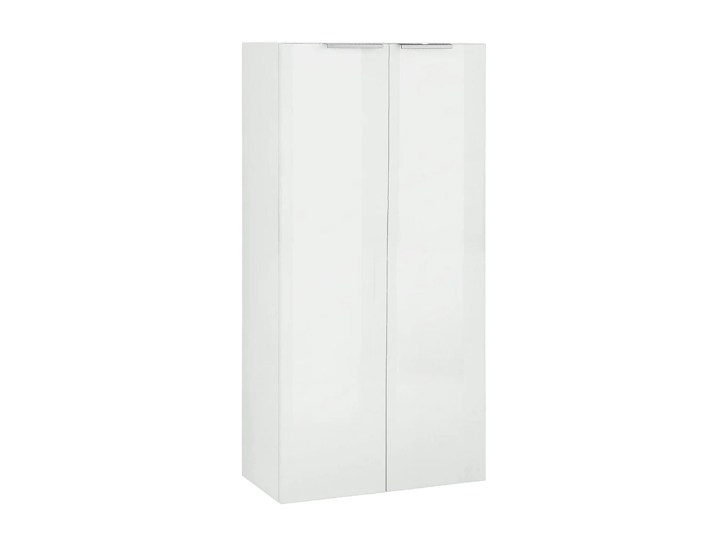 Bibliothèque Vittore, Bibliothèque avec 4 compartiments, Bibliothèque, 70x35h140 cm, Blanc