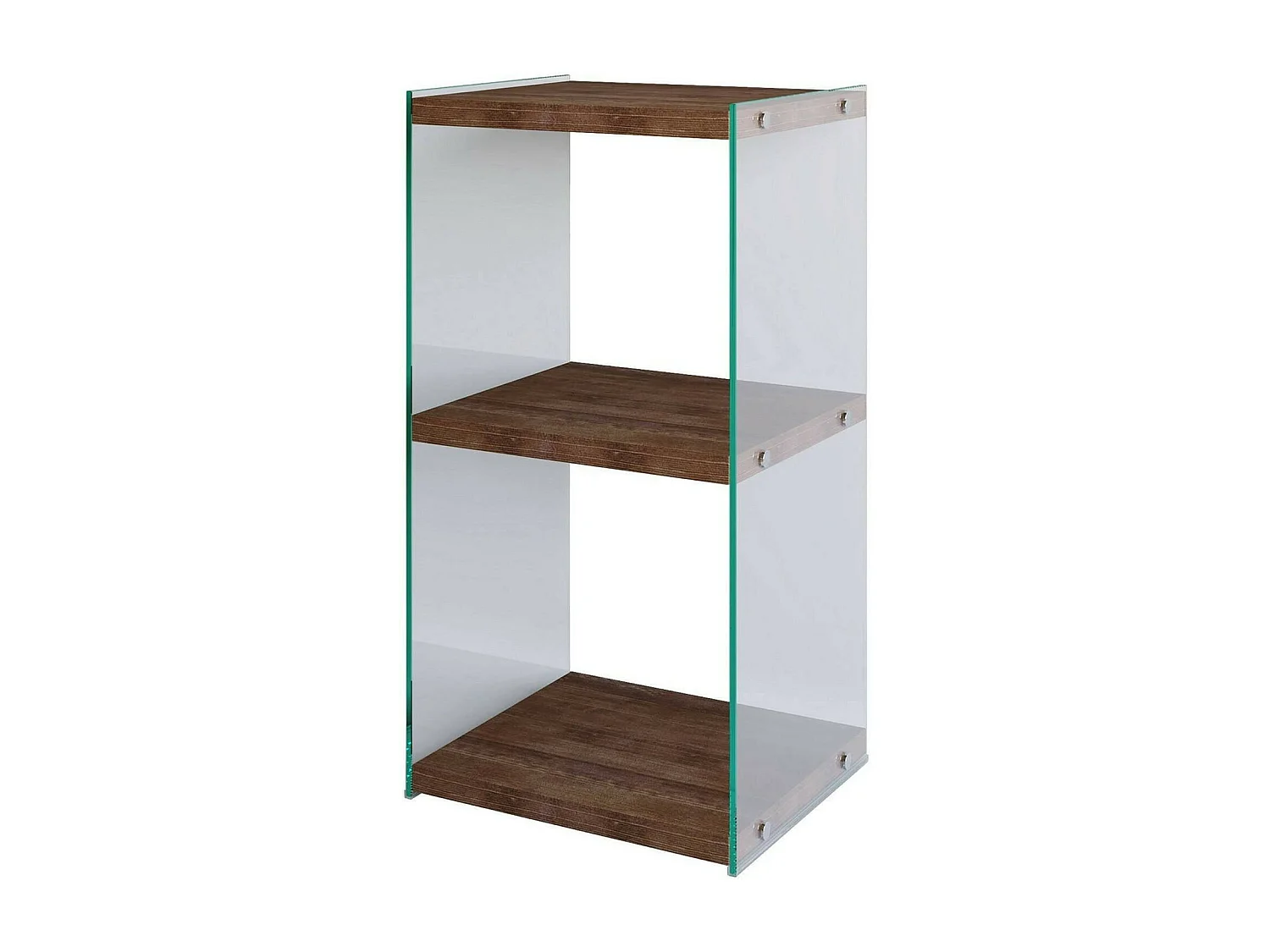 Bibliothèque Protea, Etagère de bureau, Porte-livre mobile, Librairie, 40x35h80 cm, Noyer