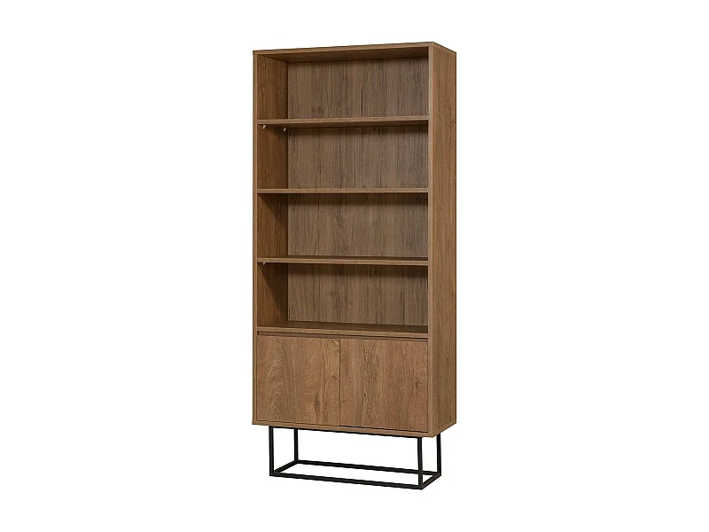 Libreria Morgana, 5 Ripiani, 36x80x182h cm Marrone, Biblioteca