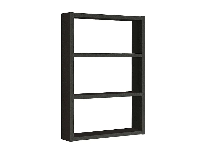 Étagère murale Albali, Étagère, Tablette murale, Rayonnage polyvalent, 43x9h60 cm, Noir