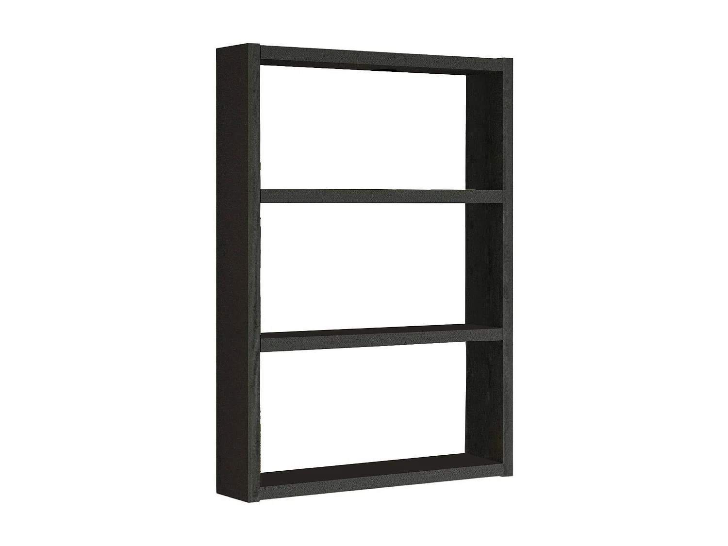 Étagère murale Albali, Étagère, Tablette murale, Rayonnage polyvalent, 43x9h60 cm, Noir