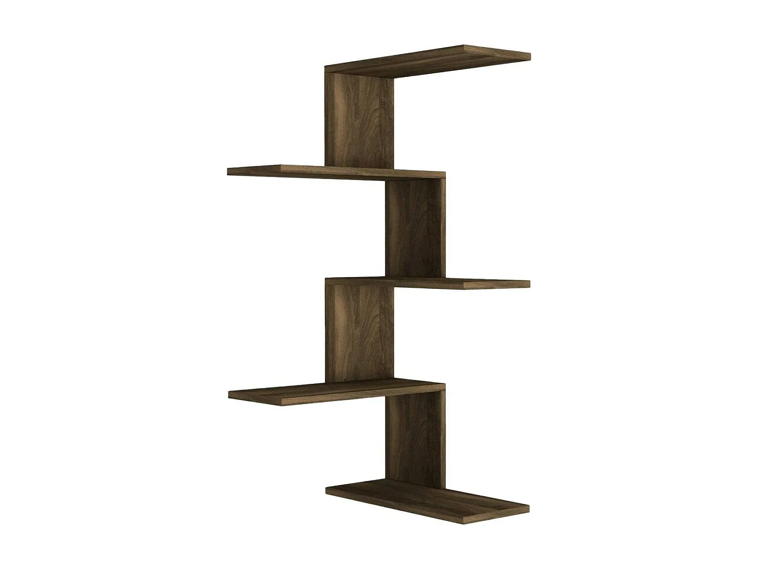 Dmacr-plank, plank, wandplank, multifunctionele rekken, 52x30h109 cm, walnoot