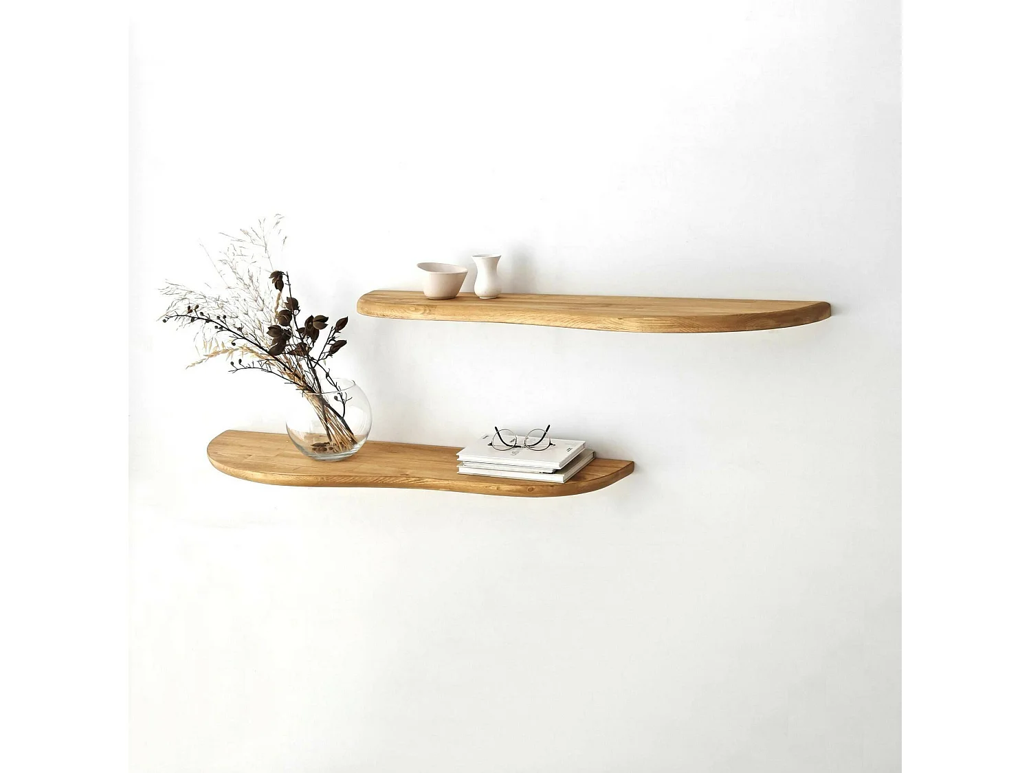 Estantería Dbrozovi, Estante, Estante de pared, Estanterías multiusos, 100x25h3 cm, Roble