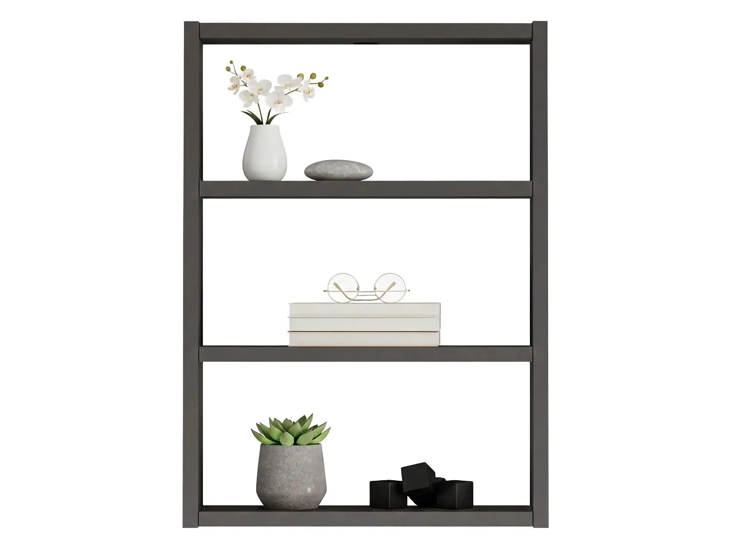 Dalbier-plank, schap, wandplank, schapMultifunctionele ra, 43x9h60 cm, Antraciet
