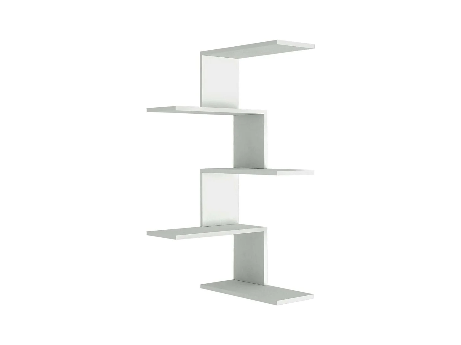 Étagère murale Galatea, Étagère, Tablette murale, Rayonnage polyvalent, 52x30h109 cm, Blanc