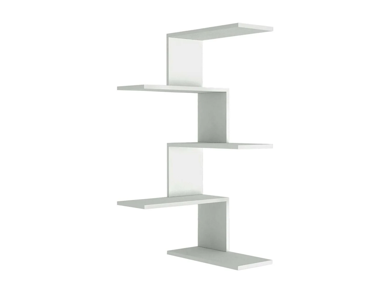 Dmacr Plank, Plank, Wandplank, Multifunctionele Rekken, 52x30h109 cm, Wit