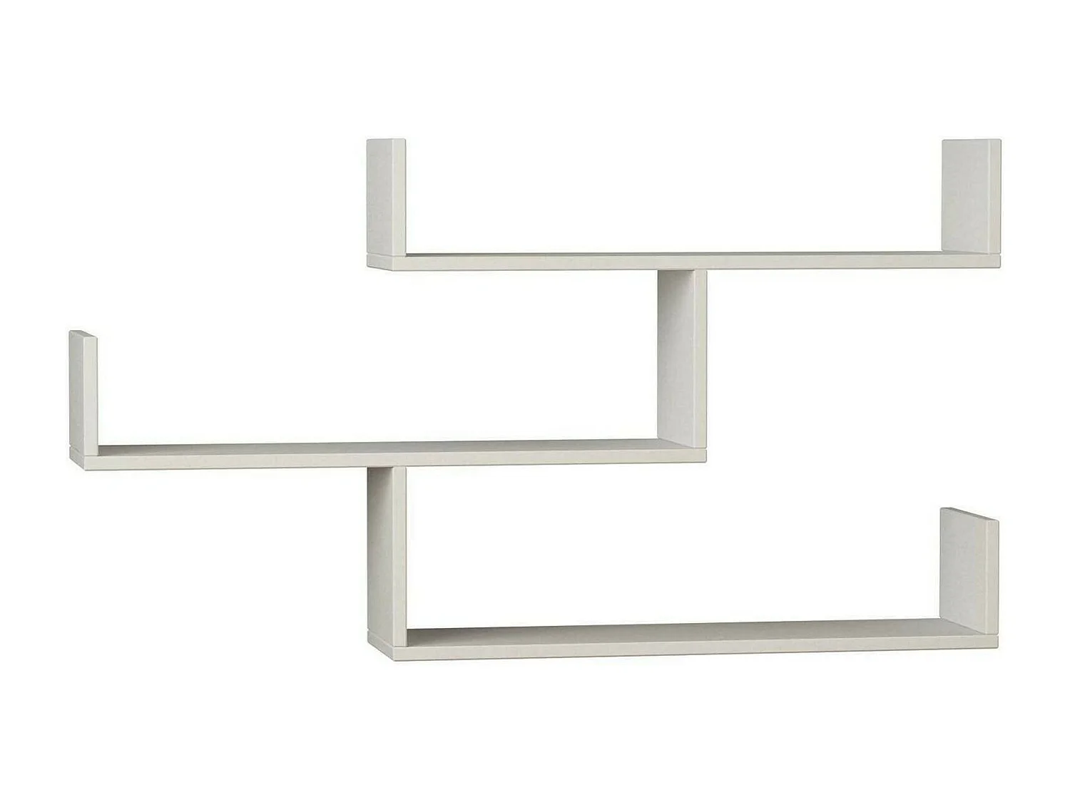 Étagère murale Nebulon, Étagère, Tablette murale, Rayonnage polyvalent, 119x23h67 cm, Blanc