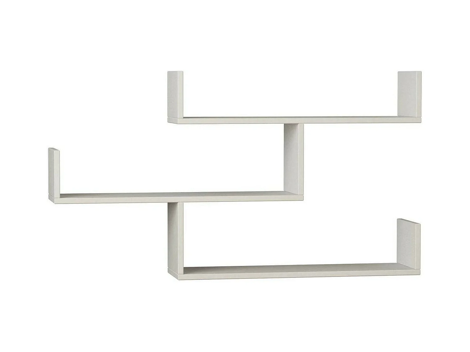 Étagère murale Nebulon, Étagère, Tablette murale, Rayonnage polyvalent, 119x23h67 cm, Blanc