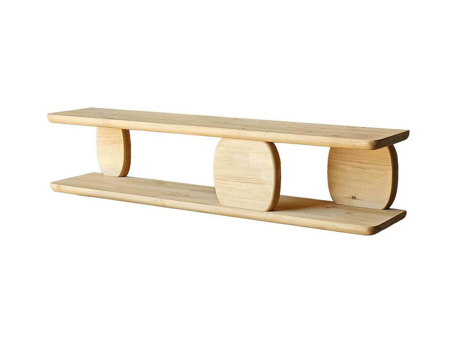 Dpedon Plank, Plank, Wandplank, Multifunctionele Rekken, 120x24h30 cm, Eiken