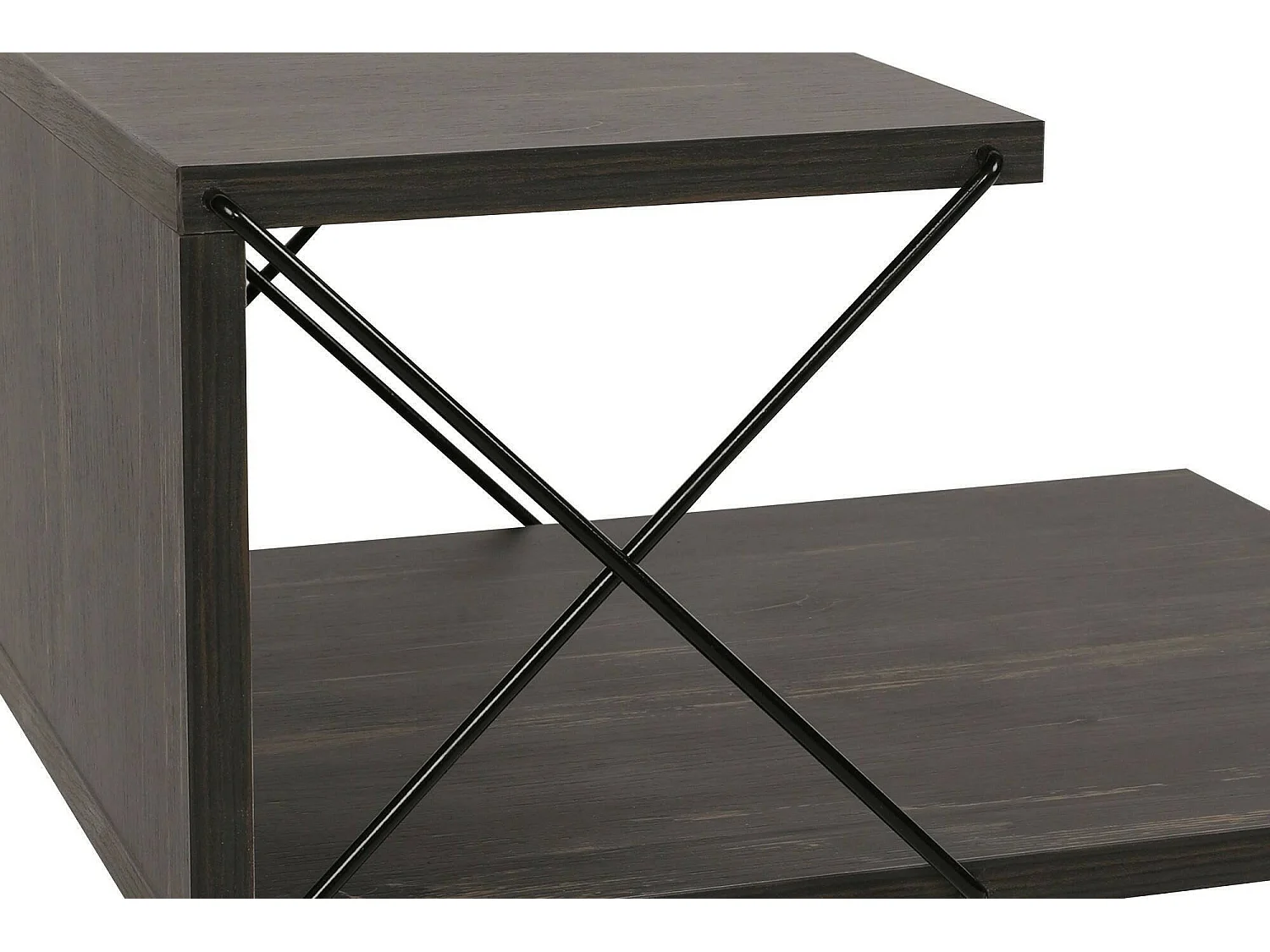 Chevet Astraea, Commode basse, Table de nuit, Étagère de chevet, 50x40h55 cm, Gris cendré