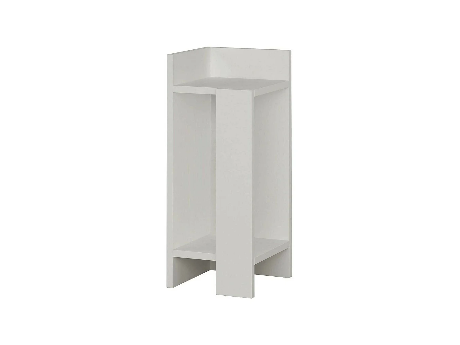Nachttisch Dgregucc, Niedrige Kommode, Tisch, Multifunktionaler Nachttisch, 25x27h60 cm, WeiÃŸ