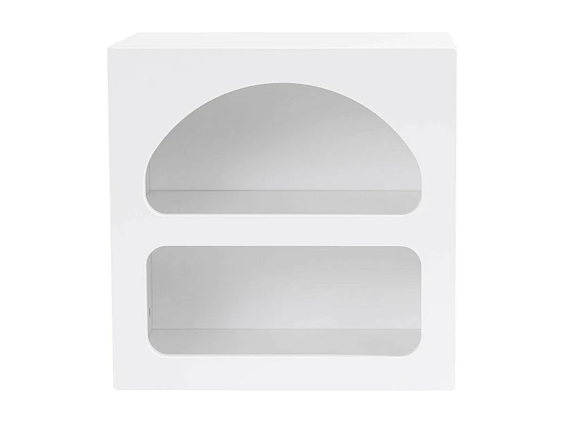 Comodino Nara, 3 Ripiani, 38x50x50h cm Bianco