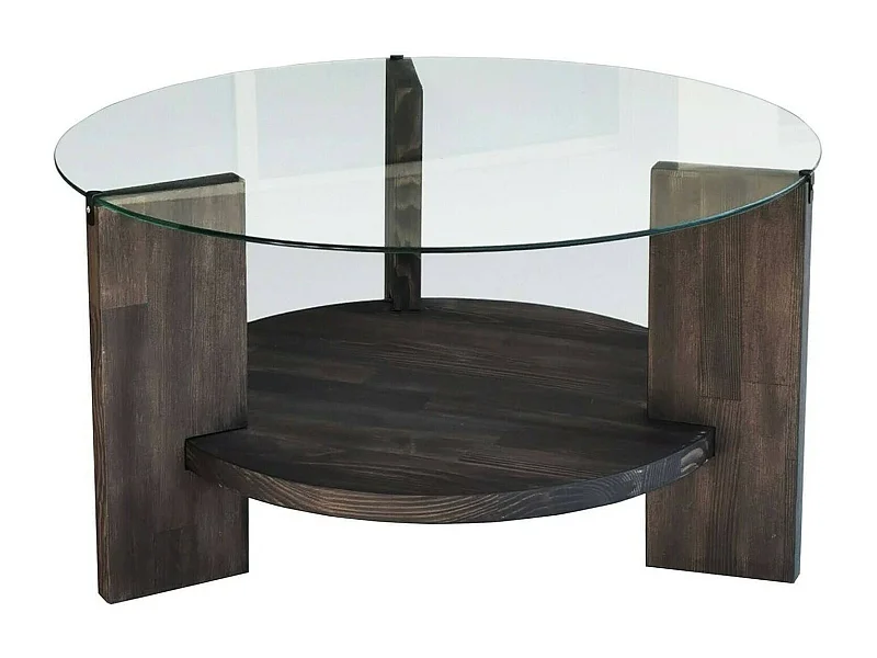 Dmora - Tavolino da salotto Felino, 75x75h40 cm, Antracite