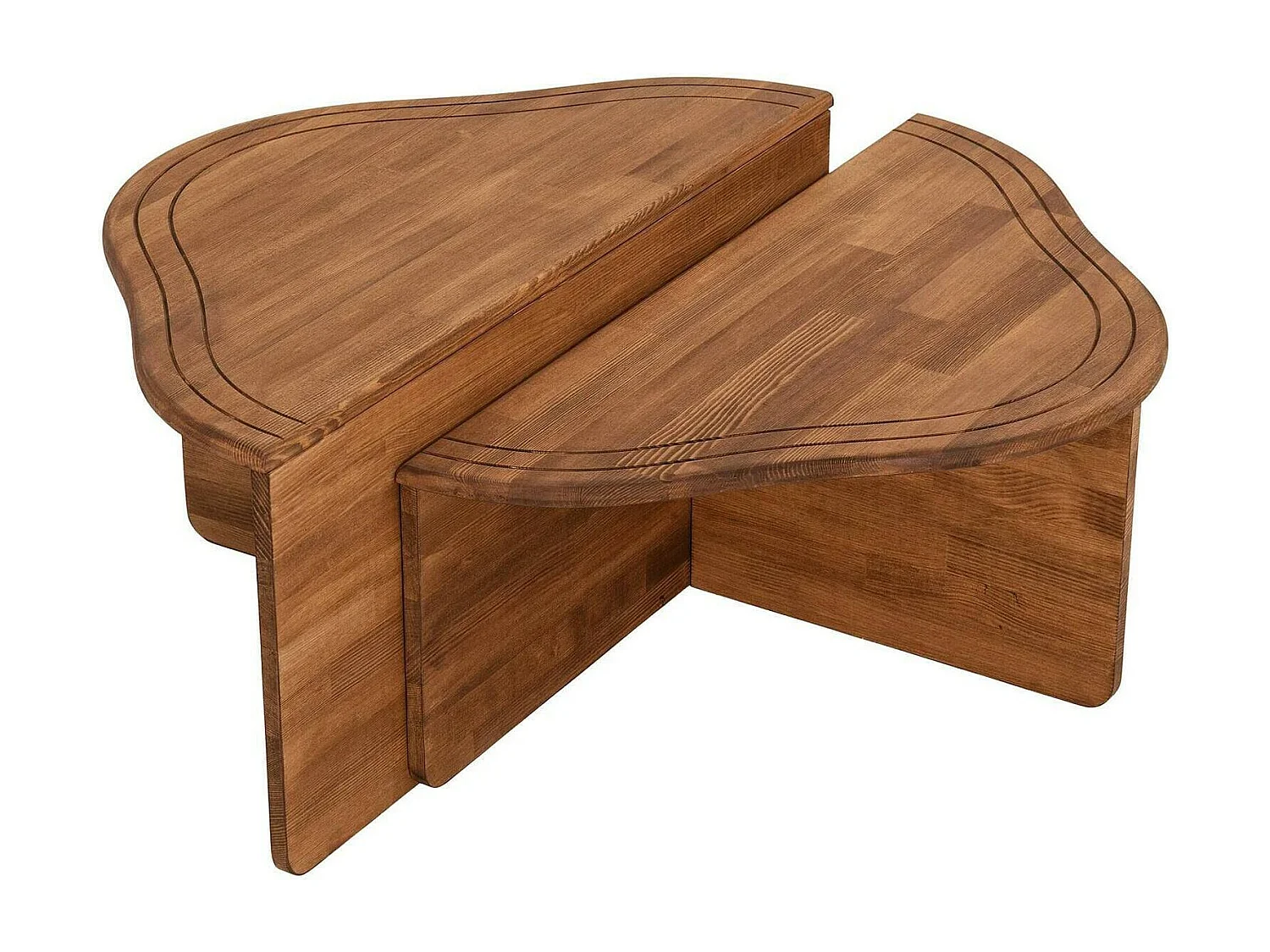 Dmora - Tavolino da salotto Emiri, 90x90h40 cm, Quercia