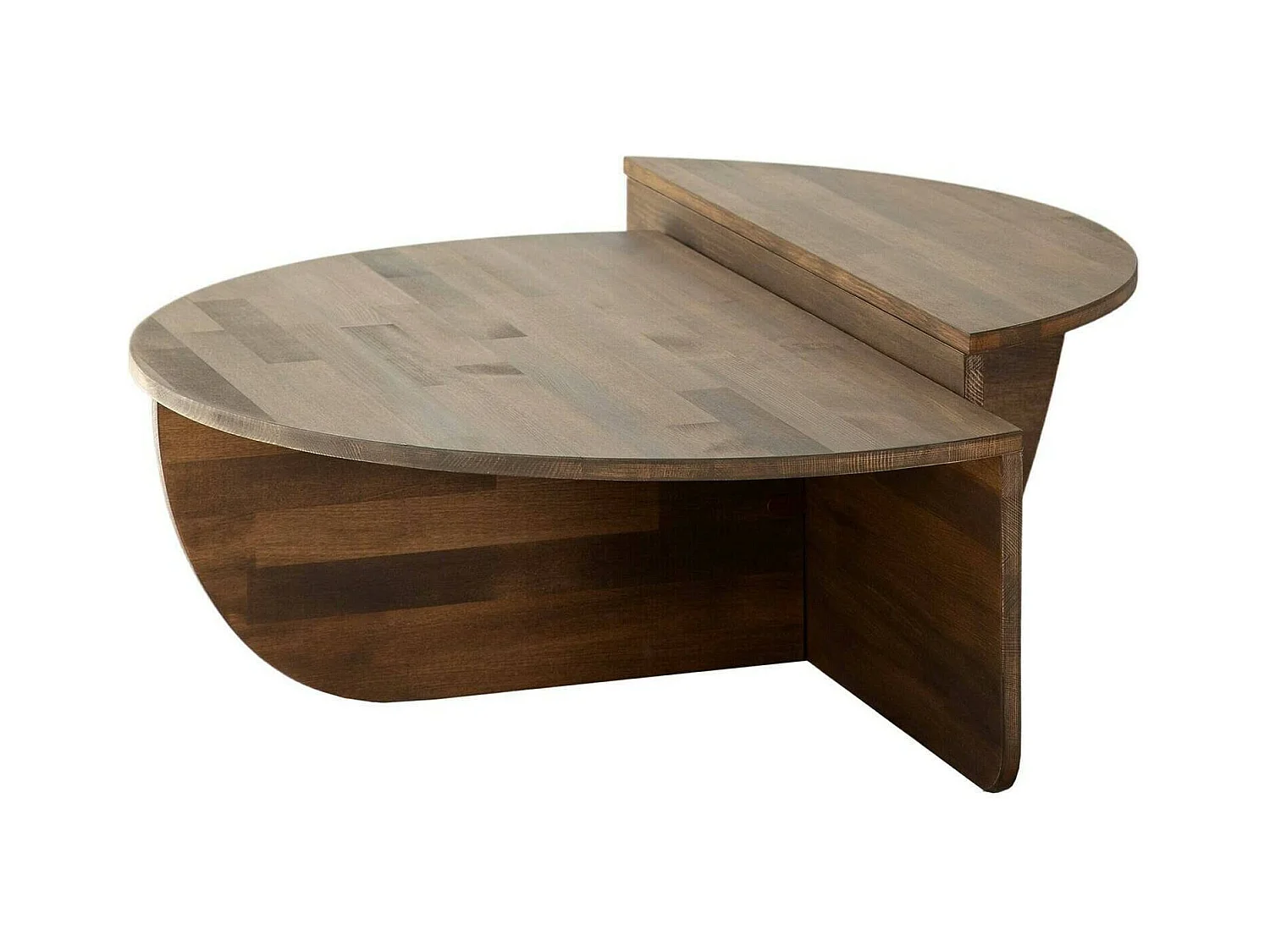 Table basse Canopus, Table basse, Porte-revues pour canapé, Etagère de salon, 90x60h35 cm, Noyer