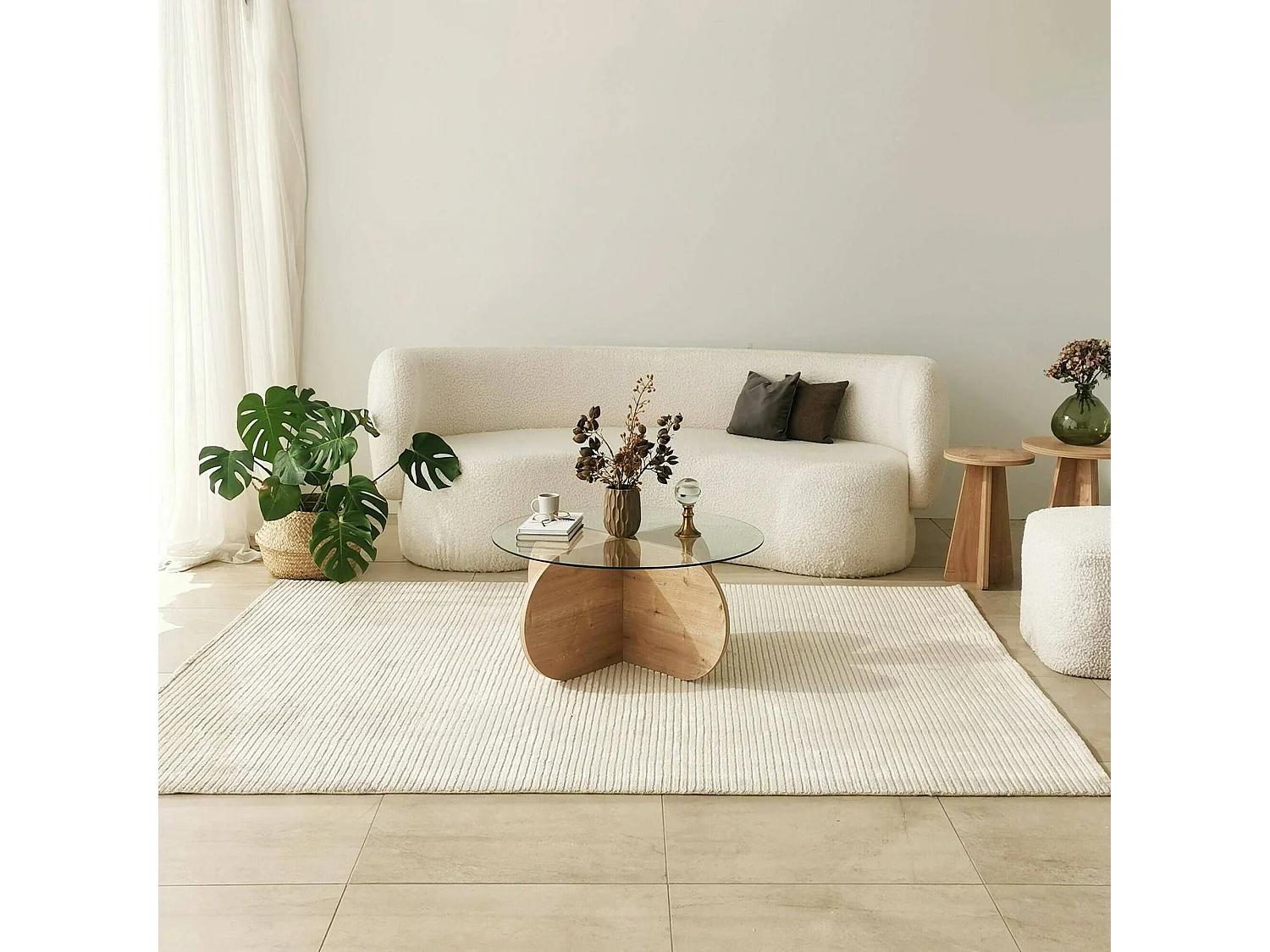 Wohnzimmertisch Dalcibiad, Niedriger Wohnzimmertisch, Kaffeeregal, Couchtisch für Sofa, 75x75h35 cm, Eiche