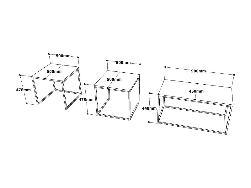 Table basse Meissa, Table basse, Porte-revues pour canapé, Etagère de salon, 190x50h48 cm, Chêne
