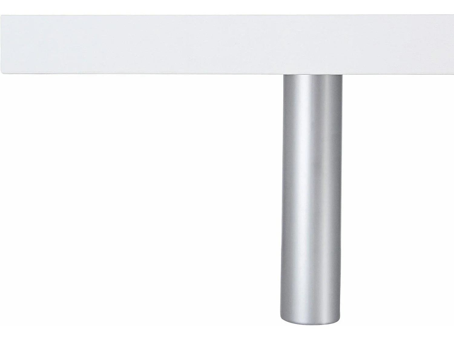 Mesa de café Dcalligari, Mesa de estar, Armário de armazenamento baixo, Mesa de café, 55x55h41 cm, Branco brilhante