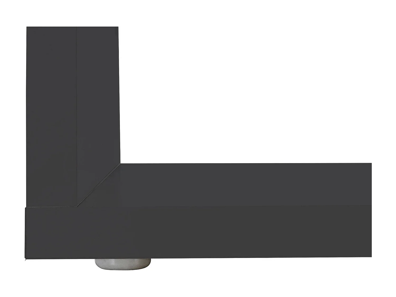 Table basse Gianni, Table basse de salon, Meuble de rangement bas, Table basse, 55x55h41 cm, Anthracite