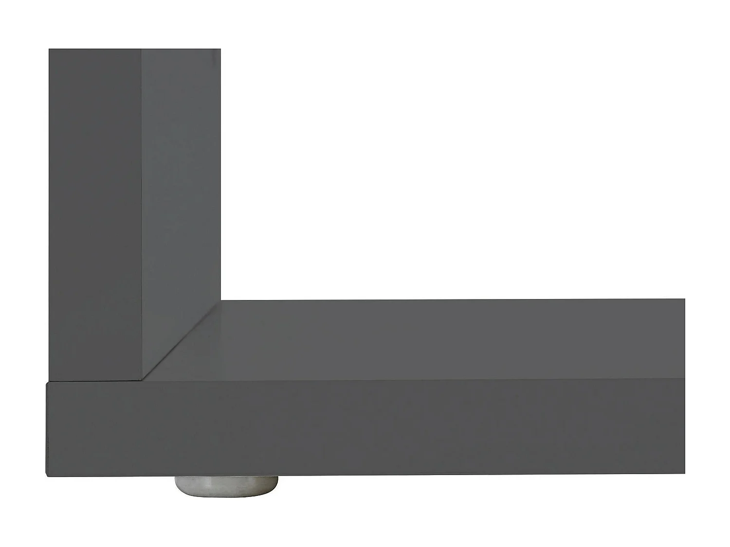 Table basse Gianni, Table basse de salon, Meuble de rangement bas, Table basse, 55x55h41 cm, Anthracite