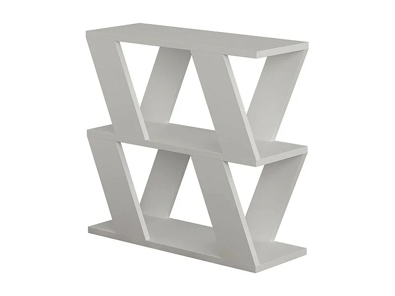 Wohnzimmertisch Dpipiton, Niedriger Wohnzimmertisch, Kaffeeregal, Couchtisch für Sofa, 60x22h57 cm, Weiß