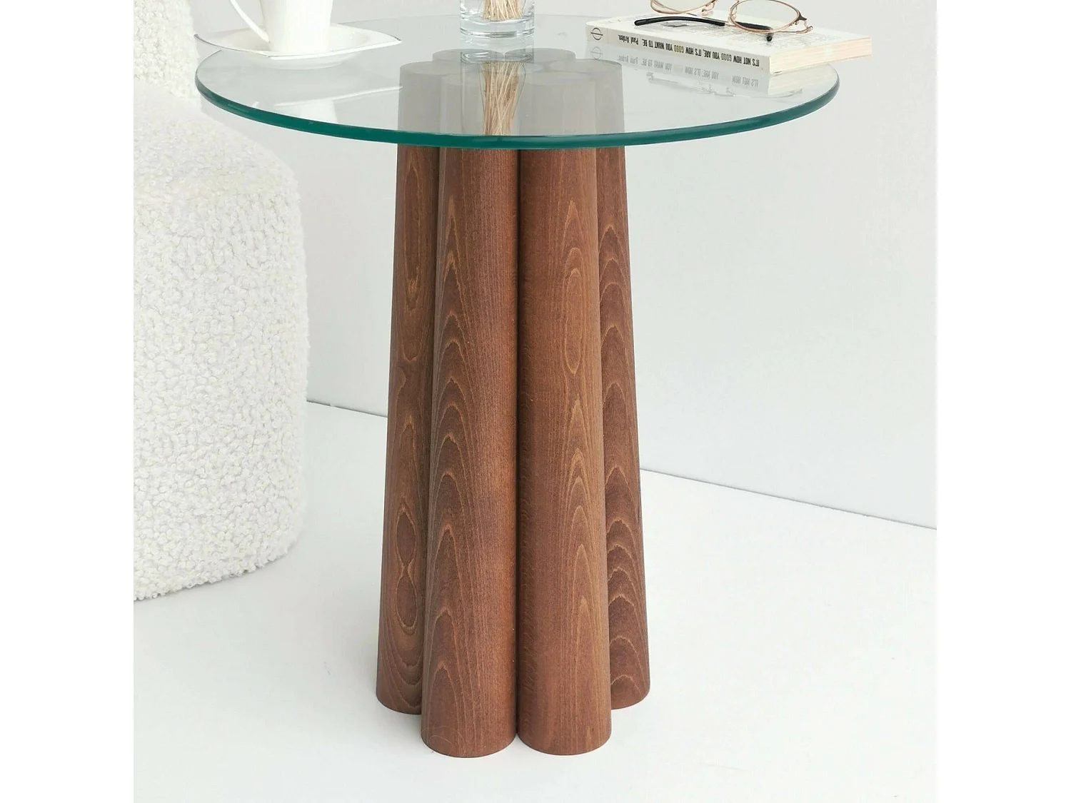 Dperr Salontafel, Salontafel, Sofa Review Rack, Woonkamer Plank, 45x50h50 cm, Walnoot